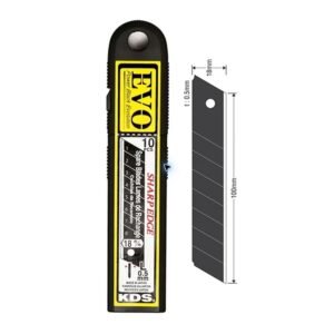 KDS LB-10B EVO black snap-off blade pack, 10 pieces