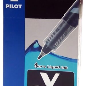 V Sign Black Pen - Medium Tip, Pack of 12