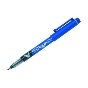 V Sign Blue Roller Pen Sign Pen - Pack of 12 Signature Pens