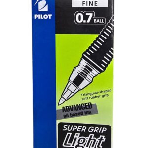 BPP-GPL-F Super Grip Ball Pen Black Fine Tip Pack of 12 Smooth Writing