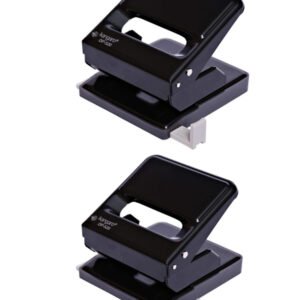 DP-520 Paper Punching Machine Pack of 2 | Heavy Duty Hole Punch | Compact Design | Color May Vary
