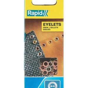 Eyelets for Textile Applications – 4 mm, 100 Pieces, Aluminum, Silver/Blue/Green