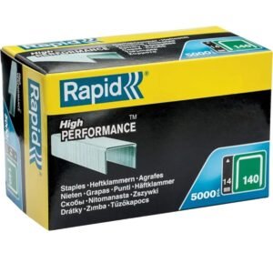 No.140 Flatwire Staples 14mm – 5000pcs – Silver – 11915611