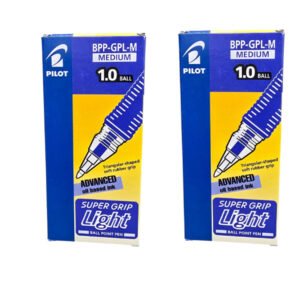 BPP-GPL-M Super Grip Ball Pen Blue 1.0mm Medium Tip Pack of 24 Refillable