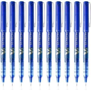 BX-V7-BL Hi-Tecpoint Rollerball Pen, 0.7 mm Tip - Blue, Box of 12
