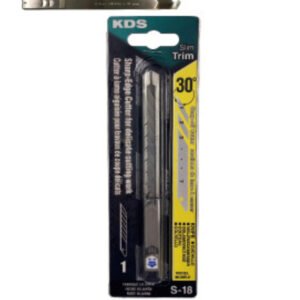 S-18 Slim-Trim 9mm Snap-Off Cutter – 30° Sharp Edge, Stainless Steel Body