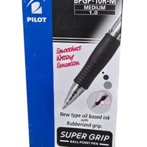 BPGP-10R-M Super Grip Ball Pen Black 1.0mm Medium Refillable RFNS-GG-M