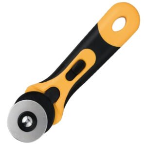 RT-45 45mm Rotary Cutter – Ergonomic Grip, Blade Guard for Quilting & Crafting