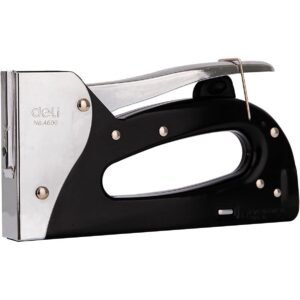 E4600 Heavy Duty Staple Gun Tacker, Black/White