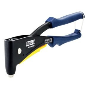 RP40 MULTI Hand Riveter – Stainless Steel, Multi-Nozzle, Soft Grip, Black Finish