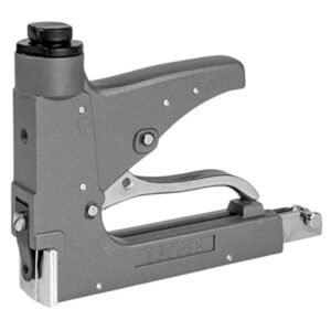 ESCO 58 Manual Staple Gun – Professional Upholstery 4-14mm, Black/Grey Metal