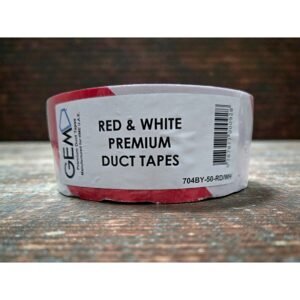 - Premium Duct/Cloth Tapes 50mmx25M - RED & WHITE