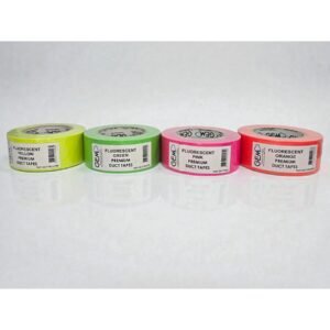 - Premium Duct/Cloth Tapes 50mmx25M - All Colors (FLUORESCENT PK,GN,YW,OG) - Pack of 1