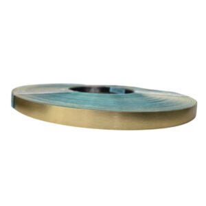 8874 Metallic Gold Brush PVC Edge Banding 23mm x 1mm 100m Roll Decorative Laminate