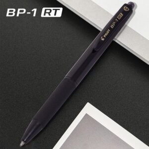 BP-1 RT-M-B Medium Retractable Ball Pen, 0.7mm, Black, Pack of 2, 24Pcs