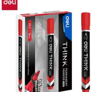 Think 1.5 mm Permanent Marker U100, Red(1x12)