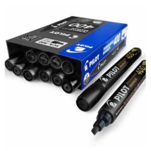 SCA-400 Permanent Marker Chisel Tip Black Pack of 12 Pieces